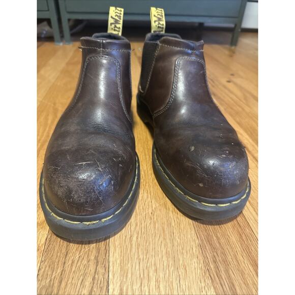 Dr. Martens Penly Chelsea Boots Mens 9 Brown Leather Steel Toe Slip On Work main image 6